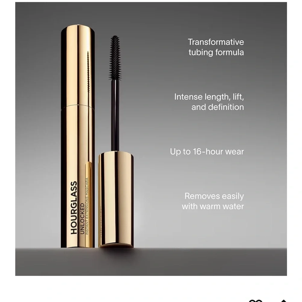 Hourglass Unlocked Mascara - Rich Espresso Brown or Ultra Black